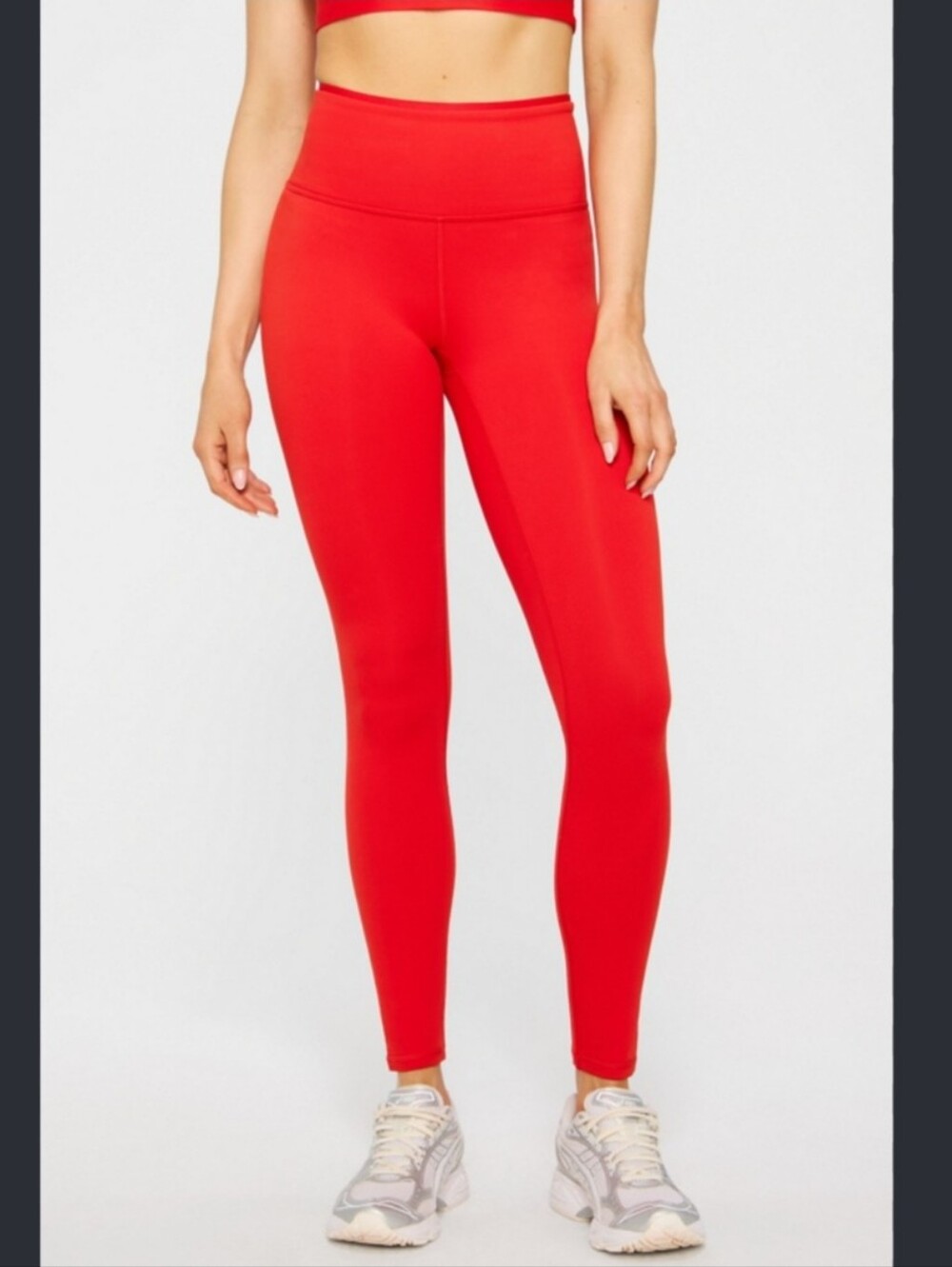 Fabletics Powerhold Bright Red Performance Leggings